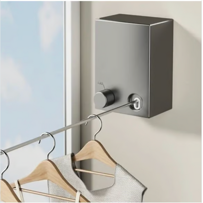 Pratik Geri Çekilebilir Duvara Monte Çamaşır Askı İpi - 4.2 Metre